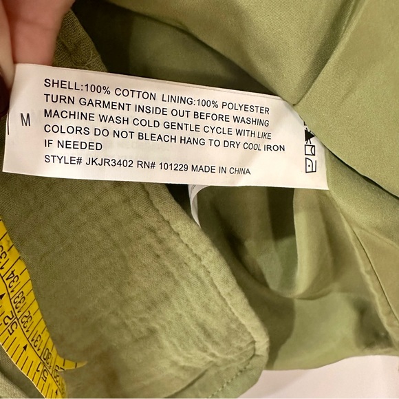 STOOCH Gauze Cotton Shell Flap Pocket 2-button Blazer Moss Green - NWT - Size M - Picture 6 of 8